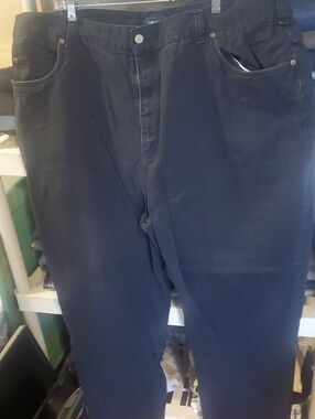 Harbor Bay Men's Black Relaxed Jeans
